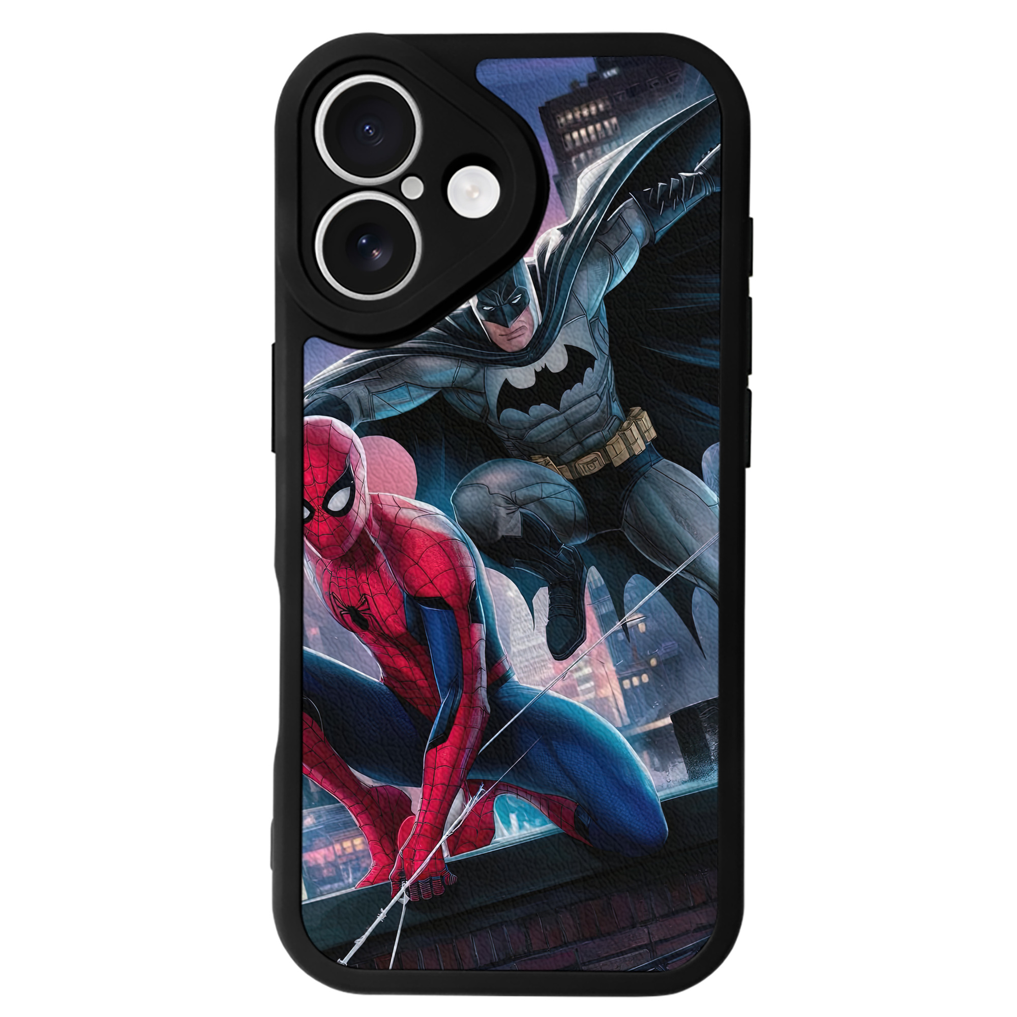 （画像用） Spider Man スパイダーマン 【iPhone 16シリーズ対応】シリコンスマホケース（レザー調） 材質：シリコン